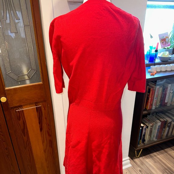 Banana Republic - Red Knit Dress - L - Picture 3 of 3